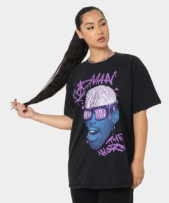 Rodman Brand The Worm Brain Vintage T-Shirt Black Wash