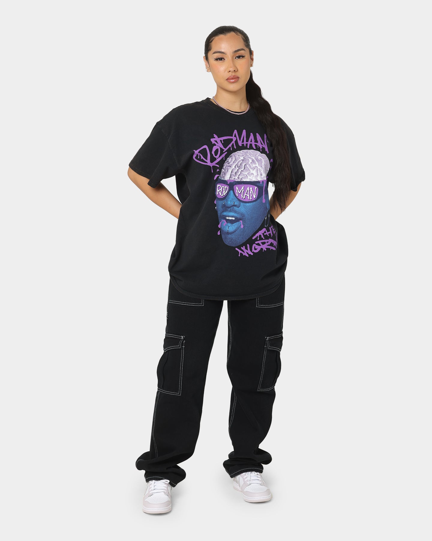 Rodman Brand The Worm Brain Vintage T-Shirt Black Wash