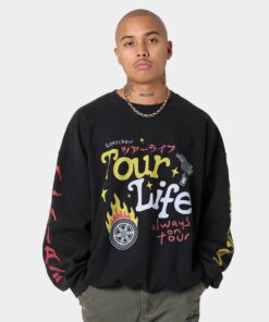 Goat Crew Tourlife Vintage Crewneck Black