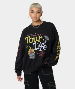 Goat Crew Tourlife Vintage Crewneck Black