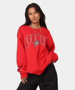 Rodman Brand Rodman Stats Crewneck Red