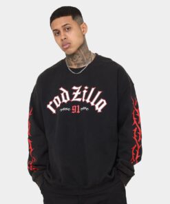 Rodman Brand Rodzilla Vintage Crewneck Black Wash