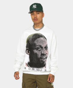Rodman Brand Rodman Face UV Crewneck White