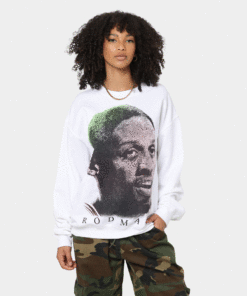 Rodman Brand Rodman Face UV Crewneck White