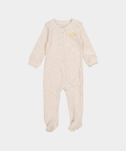 Nike Infants' E1D1 Ribbed Footed Coveralls Pale Ivory Heat