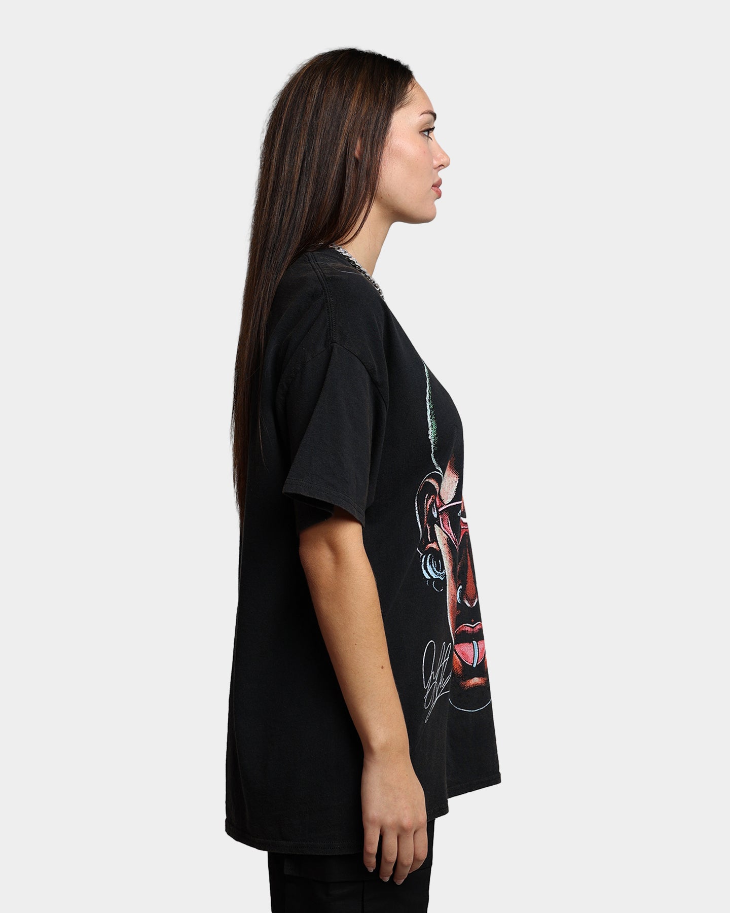 Rodman Brand 91 Face Vintage T-Shirt Washed Black