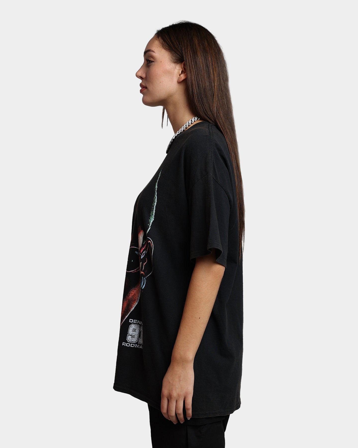 Rodman Brand 91 Face Vintage T-Shirt Washed Black