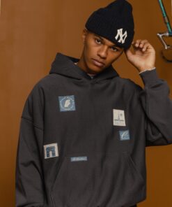 Carre Avant Oversized Hoodie Coal
