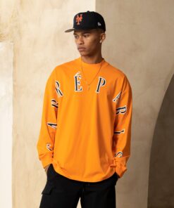 Carre Global Oversized Long Sleeve T-Shirt Orange