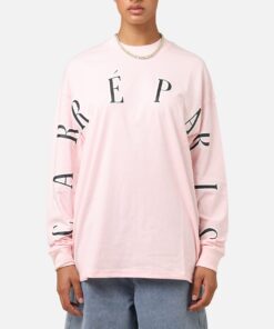 Carre Global Oversized Long Sleeve T-Shirt Pink