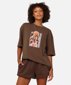 Jordan Women's Oversized Graphic T-Shirt Baroque Brown/Legend Coffee