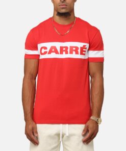 Carre Bars T-Shirt Red/White