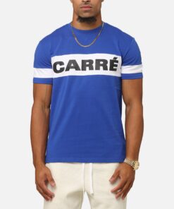 Carre Bars T-Shirt Royal/White