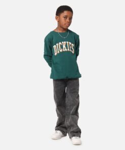 Dickies Kid's Longview Crewneck Spruce Green