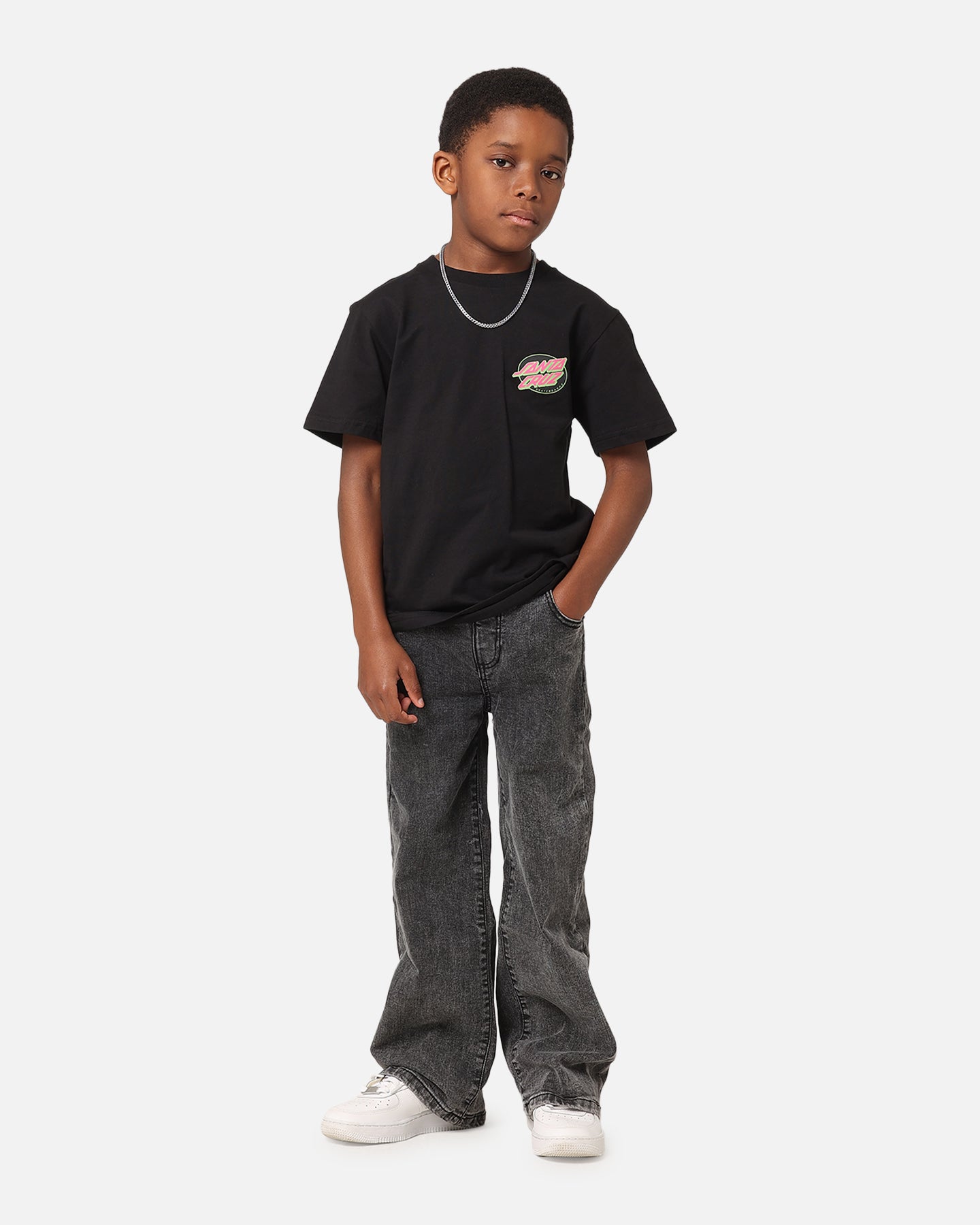Santa Cruz Kid's Mummy Hand T-Shirt Black