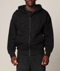 Saint Morta Hellfire Zip Hoodie Black
