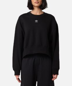 Adidas Women's Essentials Crewneck Sweatshirt Black