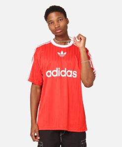 Adidas Adicolour T-Shirt Better Scarlet/White