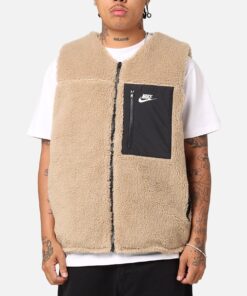 Nike Sportswear Sherpa Reversible Vest Khaki/Black