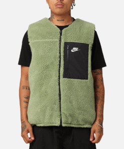 Nike Sportswear Sherpa Reversible Vest Oil Green/Black