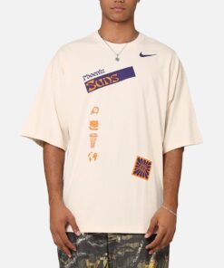 Phoenix Suns Heat NBA Courtside Oversized T-Shirt Pure