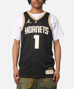 Nike LaMelo Ball Charlotte Hornets Dri-FIT 2024 Select Series Jersey Black/Gold