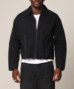Saint Morta Nightcrawler Cuttoff Jacket Black