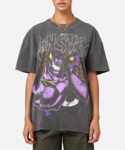 American Thrift X Space Jam Monstars Heavyweight Vintage T-Shirt Black Wash