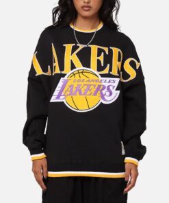Mitchell & Ness Los Angeles Lakers Shooting Crewneck Black