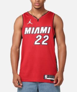 Jordan Miami Heat Jimmy Butler Statement Edition 2022/23 Dri-FIT Swingman Jersey Tough Red