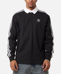 Adidas Rugby Polo Shirt Black