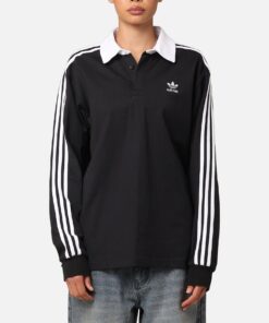 Adidas Rugby Polo Shirt Black