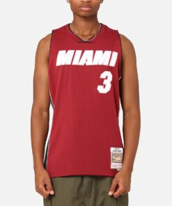 Mitchell & Ness Miami Heat Dwyane Wade 'Love & Devotion' Swingman Jersey Dark Pink