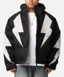 The Anti Order Life Is War Puffer Jacket Black/Grey