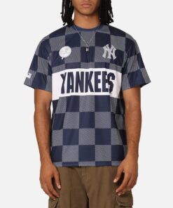 Majestic Athletic New York Yankees Team Line Checkered Jersey White/Navy