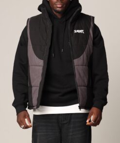 Saint Morta Rage Puffer Vest Black/Grey