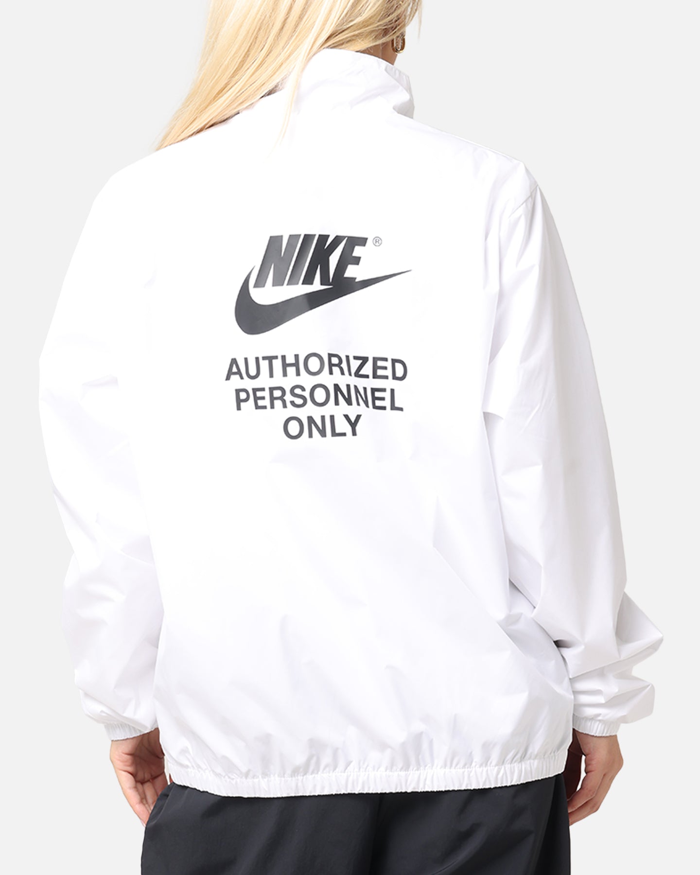 Nike Woven Full Zip Jacket White/White/Black