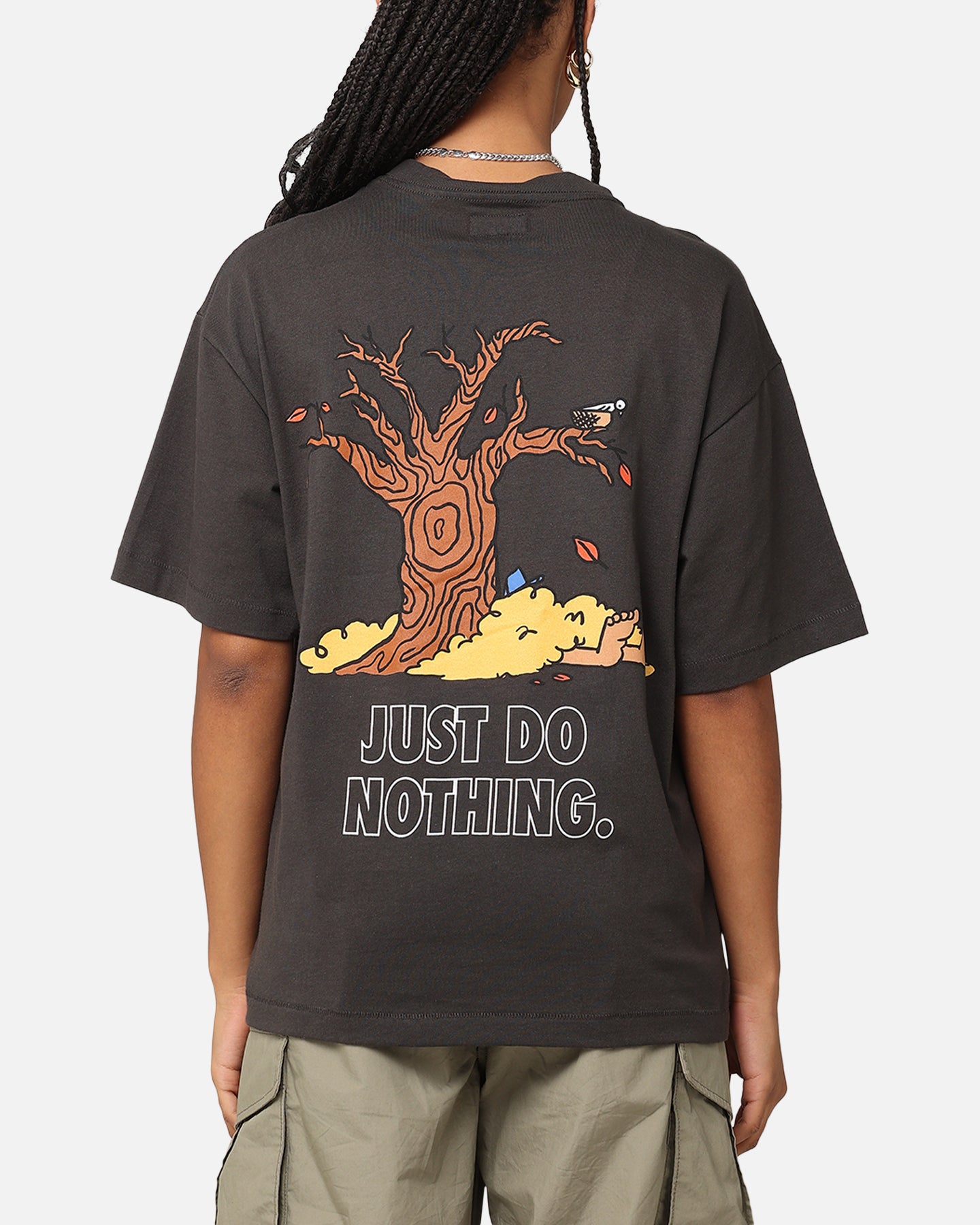 Market Just Do Nothing Fall T-Shirt Washed Black