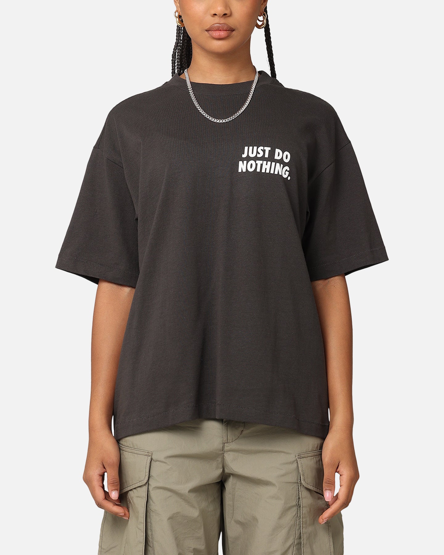 Market Just Do Nothing Fall T-Shirt Washed Black
