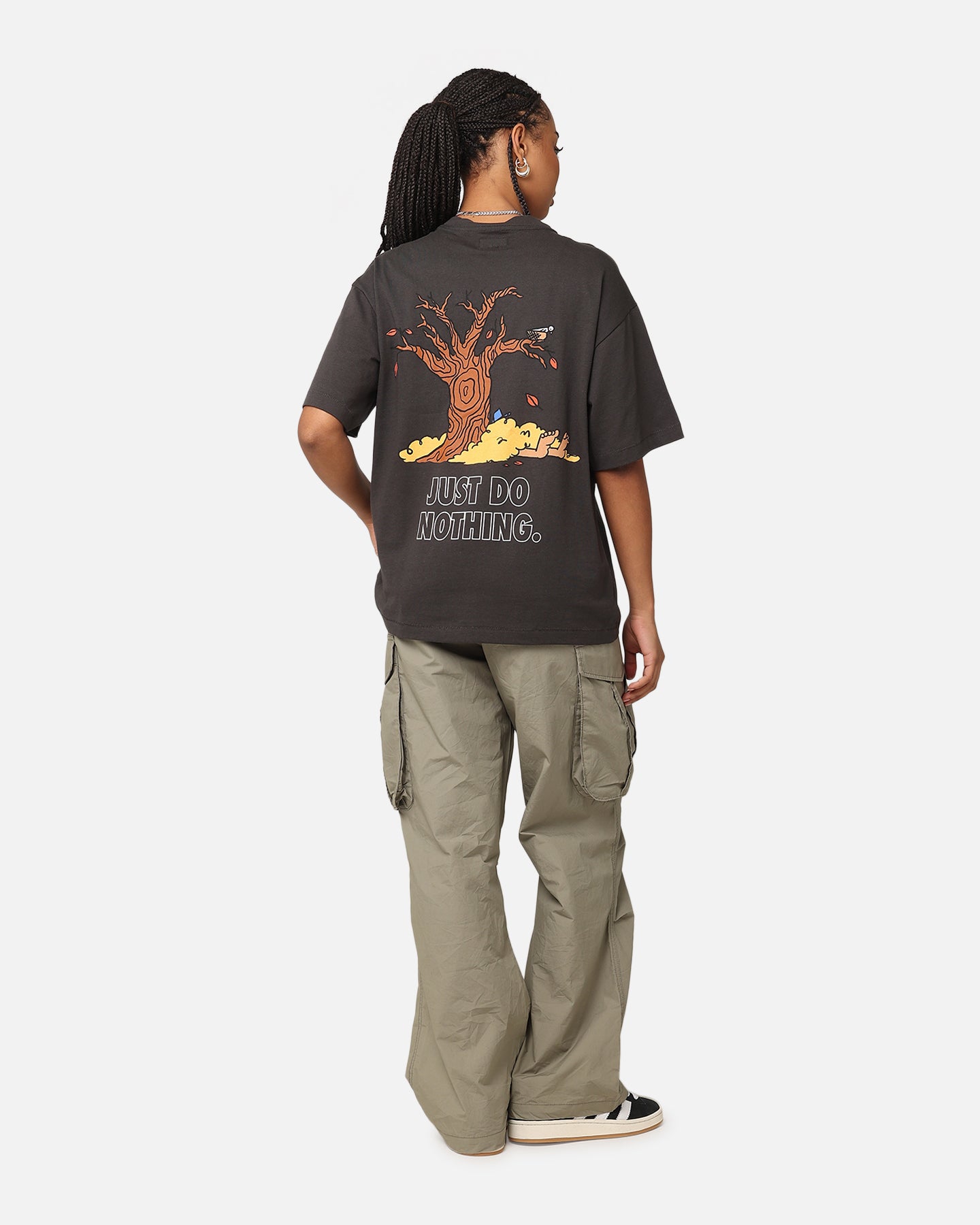 Market Just Do Nothing Fall T-Shirt Washed Black