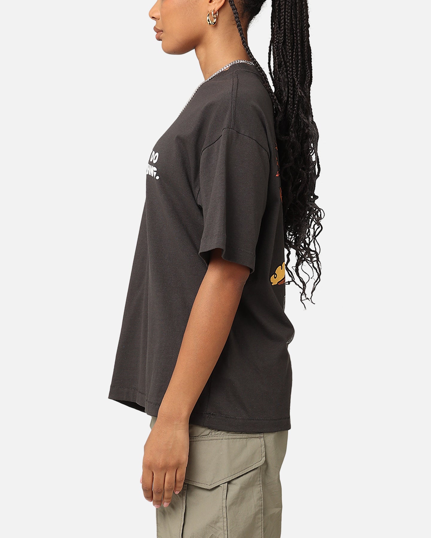 Market Just Do Nothing Fall T-Shirt Washed Black