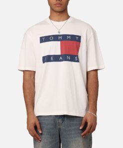 Tommy Jeans TJM Oversized Big Flag T-Shirt Ancient White