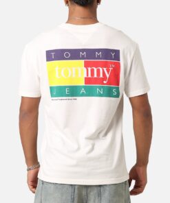 Tommy Jeans Pop Color Flag T-Shirt Ancient White