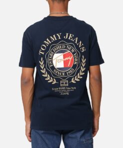 Tommy Jeans TJM Prep Explorer Luxe T-Shirt Dark Night Navy
