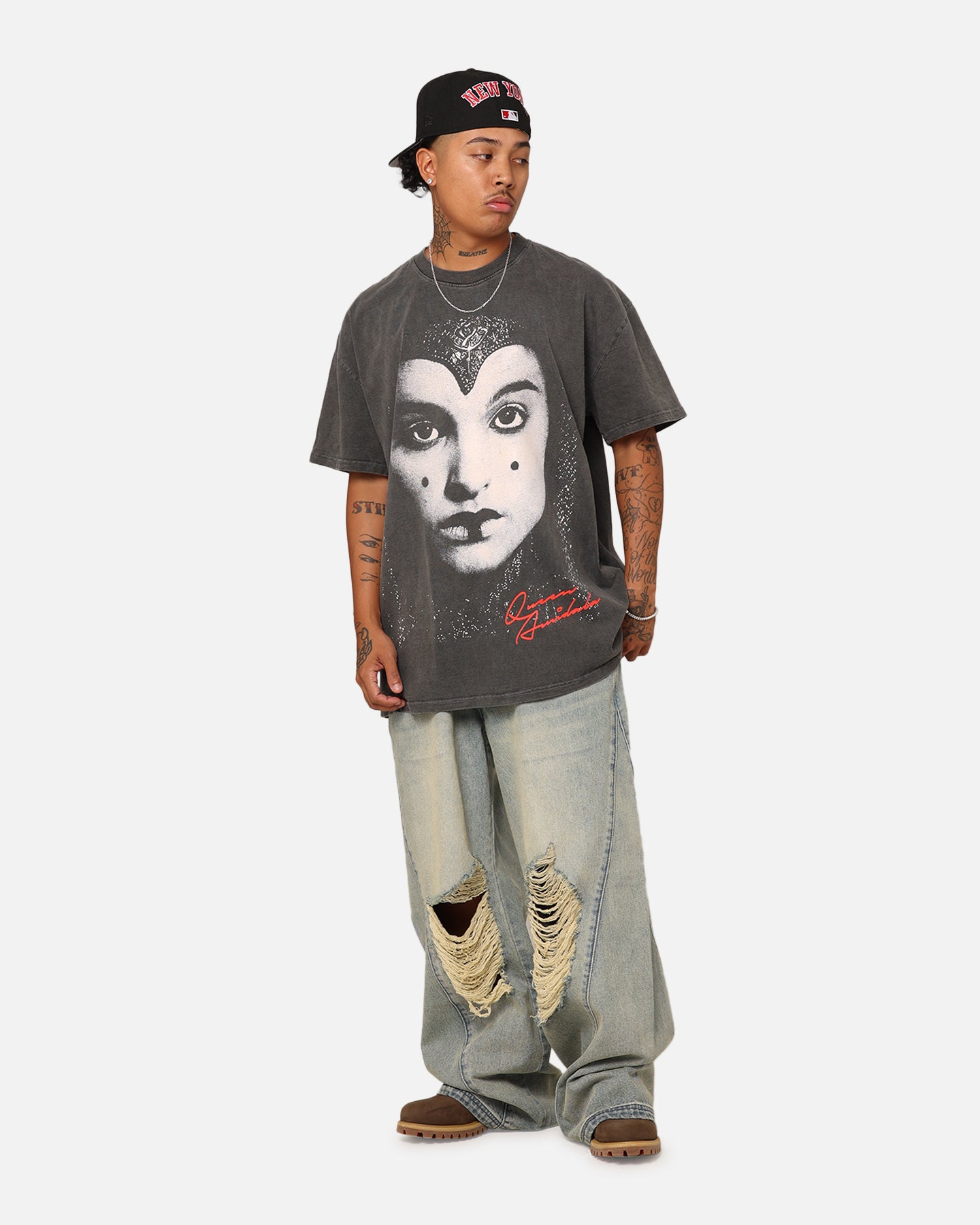 Star Wars Queen Amidala Heavyweight T-Shirt Black Wash