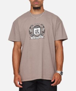 Carre Crested T-Shirt Dark Brown