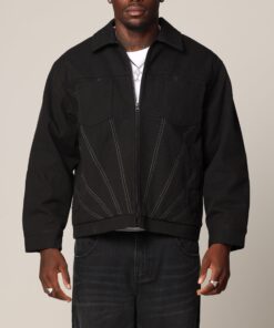 Saint Morta Rising Sun Work Jacket Black
