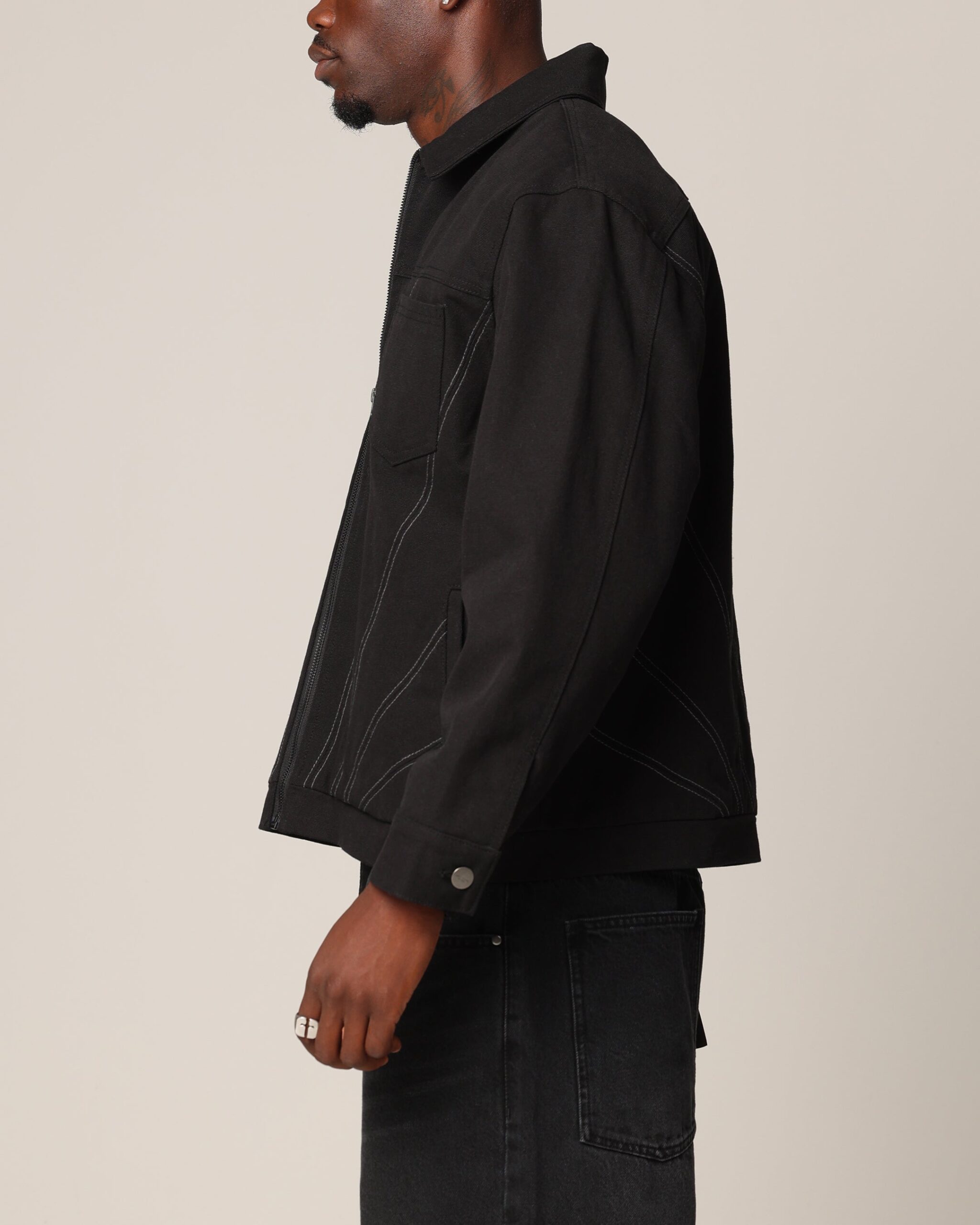 Saint Morta Rising Sun Work Jacket Black