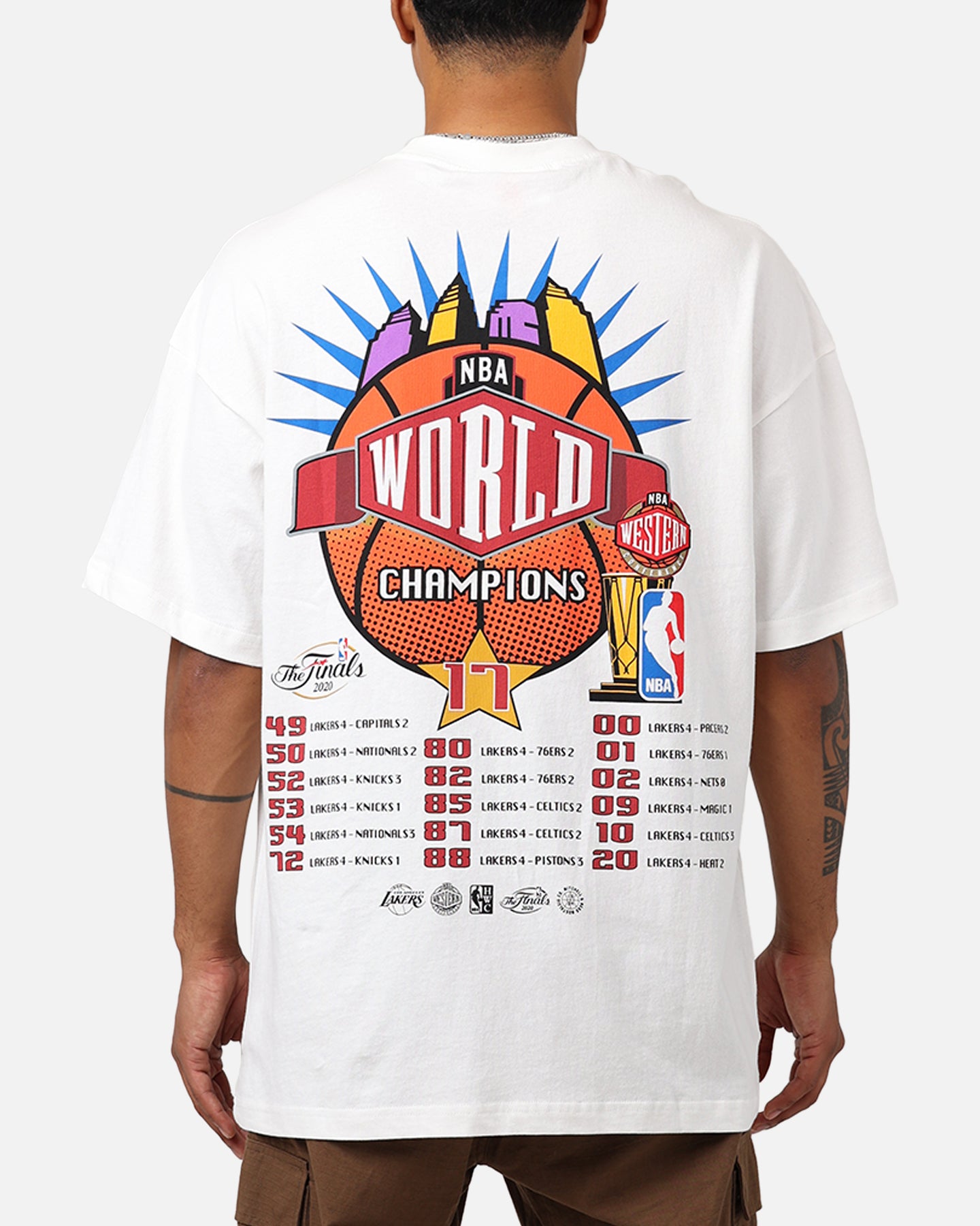 Mitchell & Ness Los Angeles Lakers Got Rings T-Shirt Egret