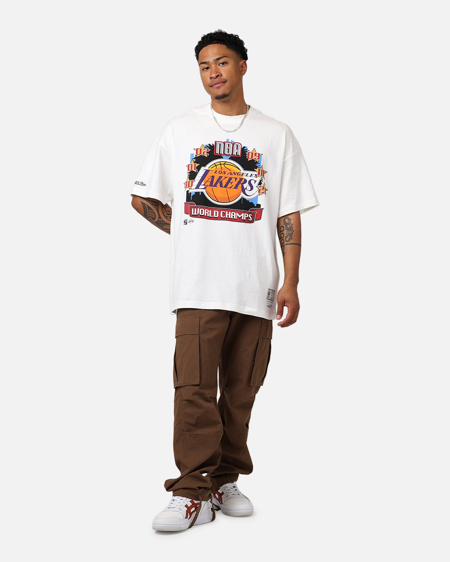 Mitchell & Ness Los Angeles Lakers Got Rings T-Shirt Egret